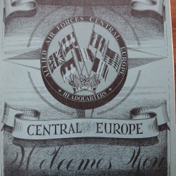 Arival Booklet at HQ AAFCE Fontaineblea
