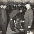 Col.Lindsey inspecting vehicles