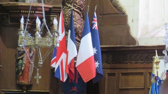 Flags of NZ ,UK,France
